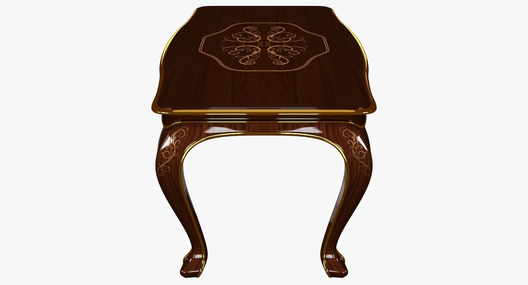 Classic Table 0001 Free 3D model_4