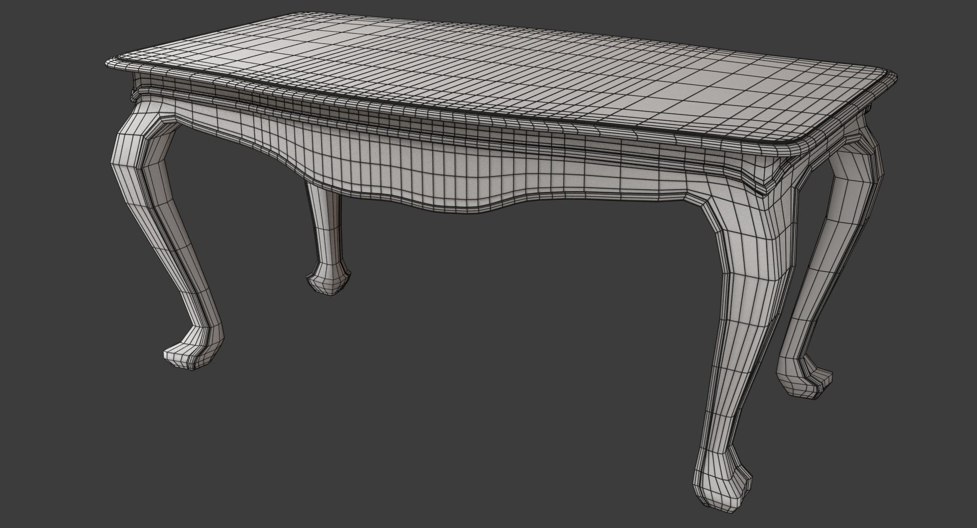 Classic Table 0001 Free 3D model_8