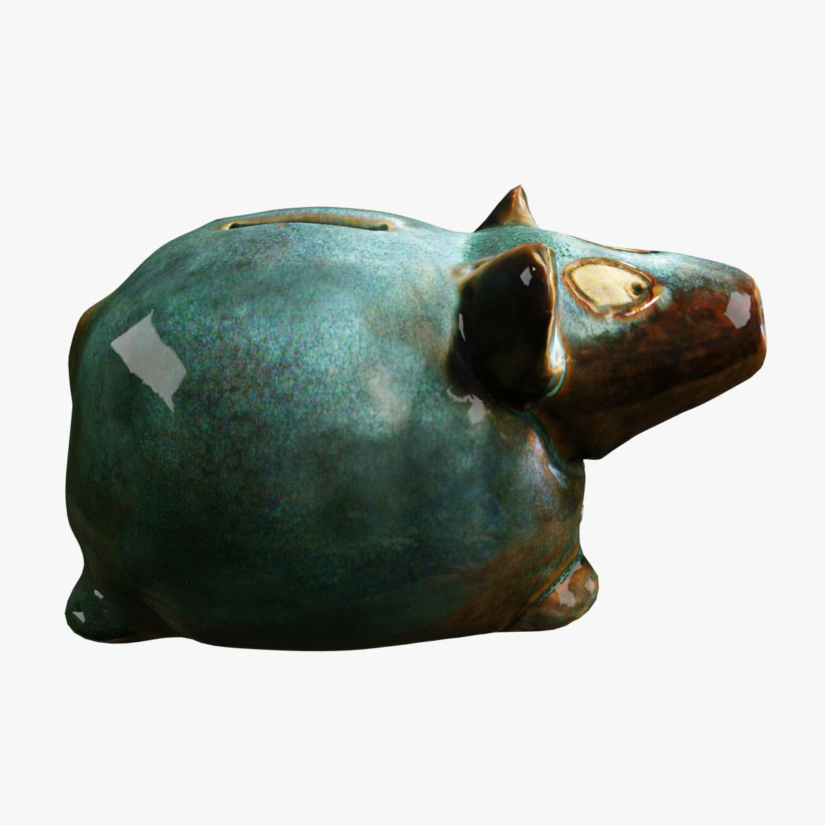Moneybox pig 3D model_1