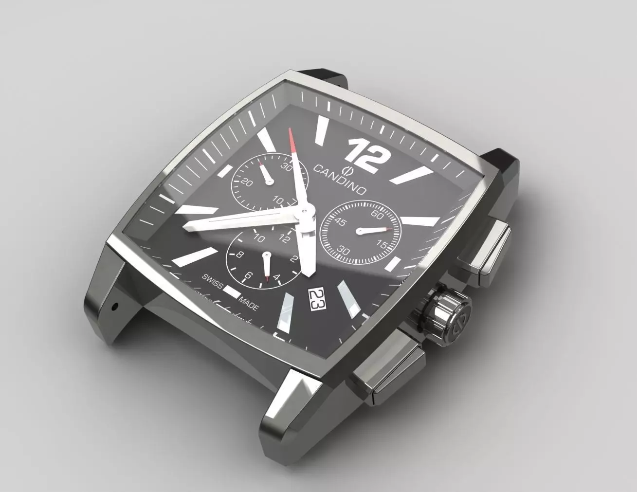 Watches chronograph watch 3D model_0