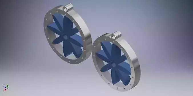Circumscribed Flower Earrings 3D print model