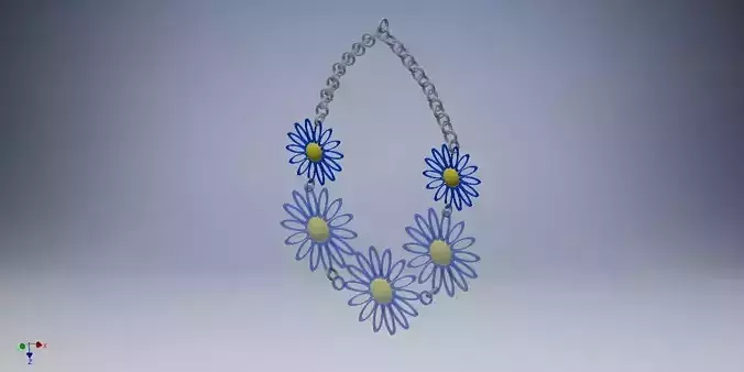 Flower Necklace 3D print model