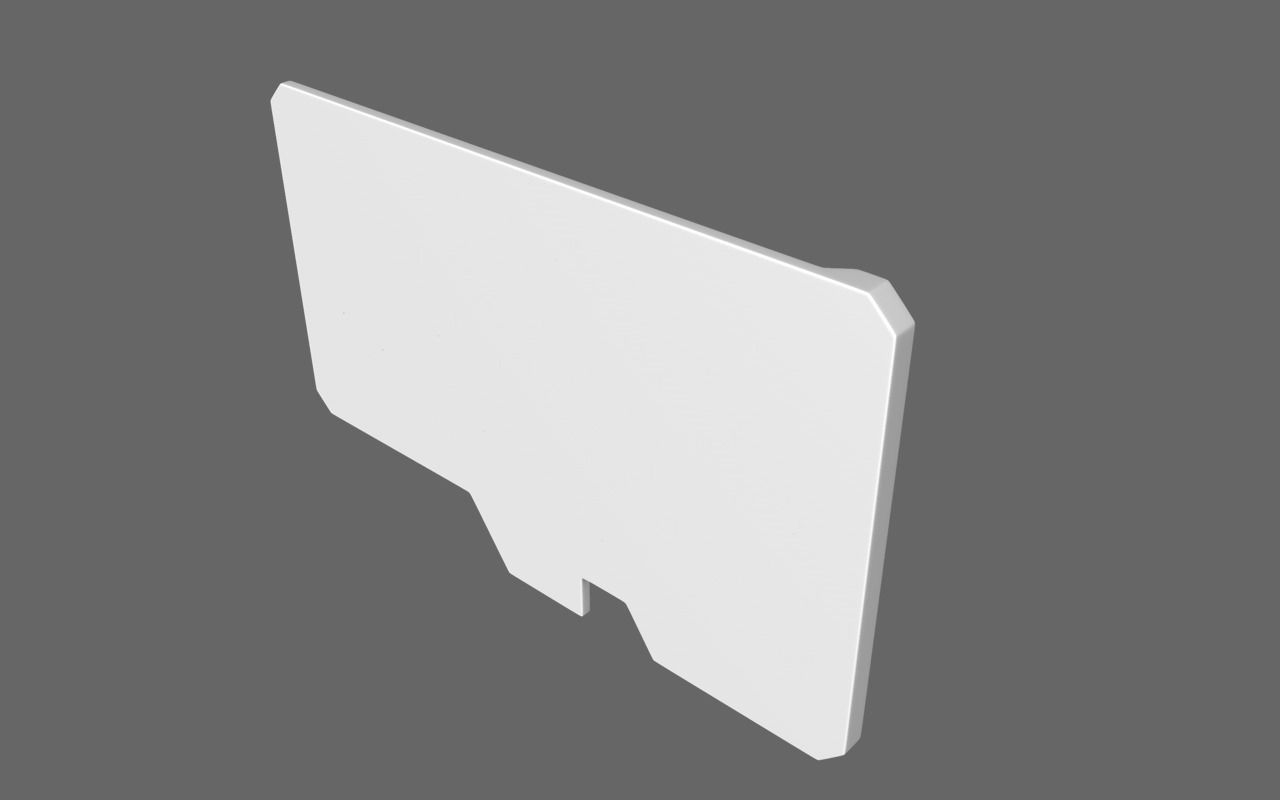 Micro SD Card 3D model_1