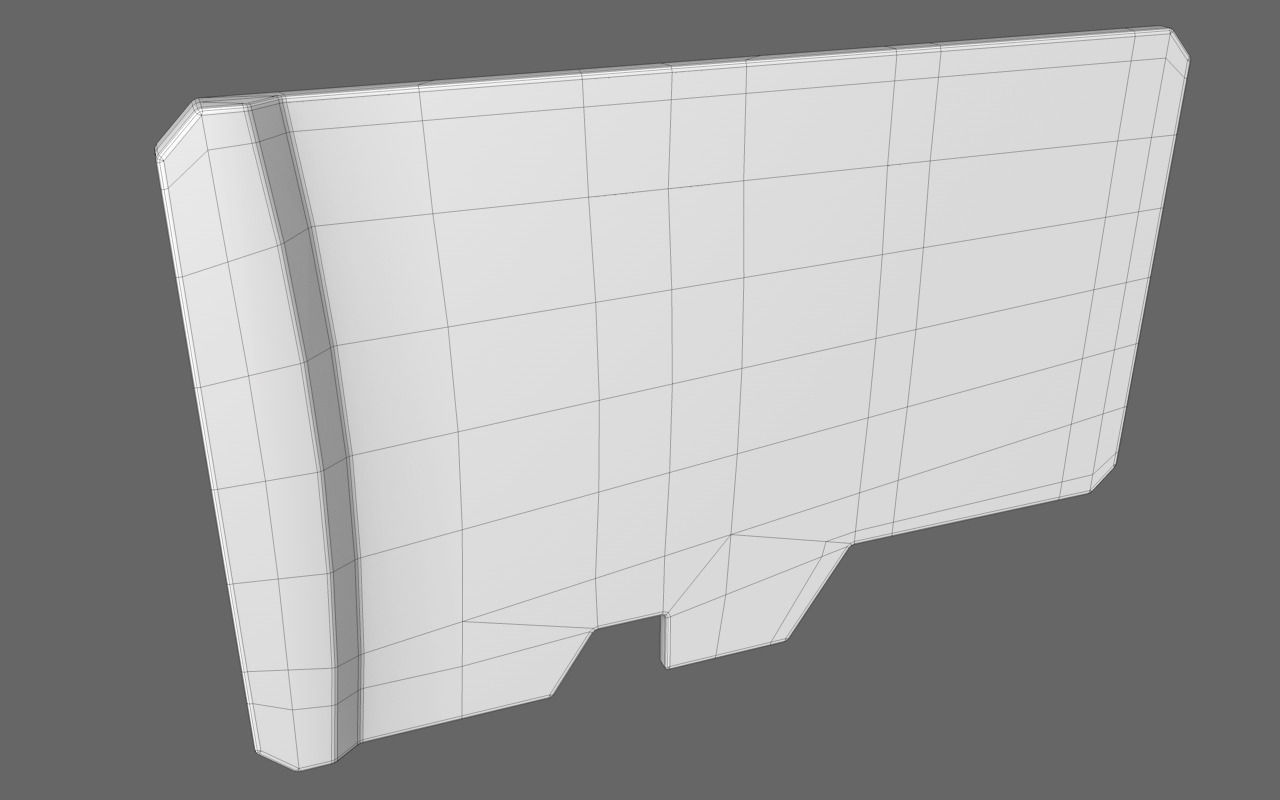 Micro SD Card 3D model_5