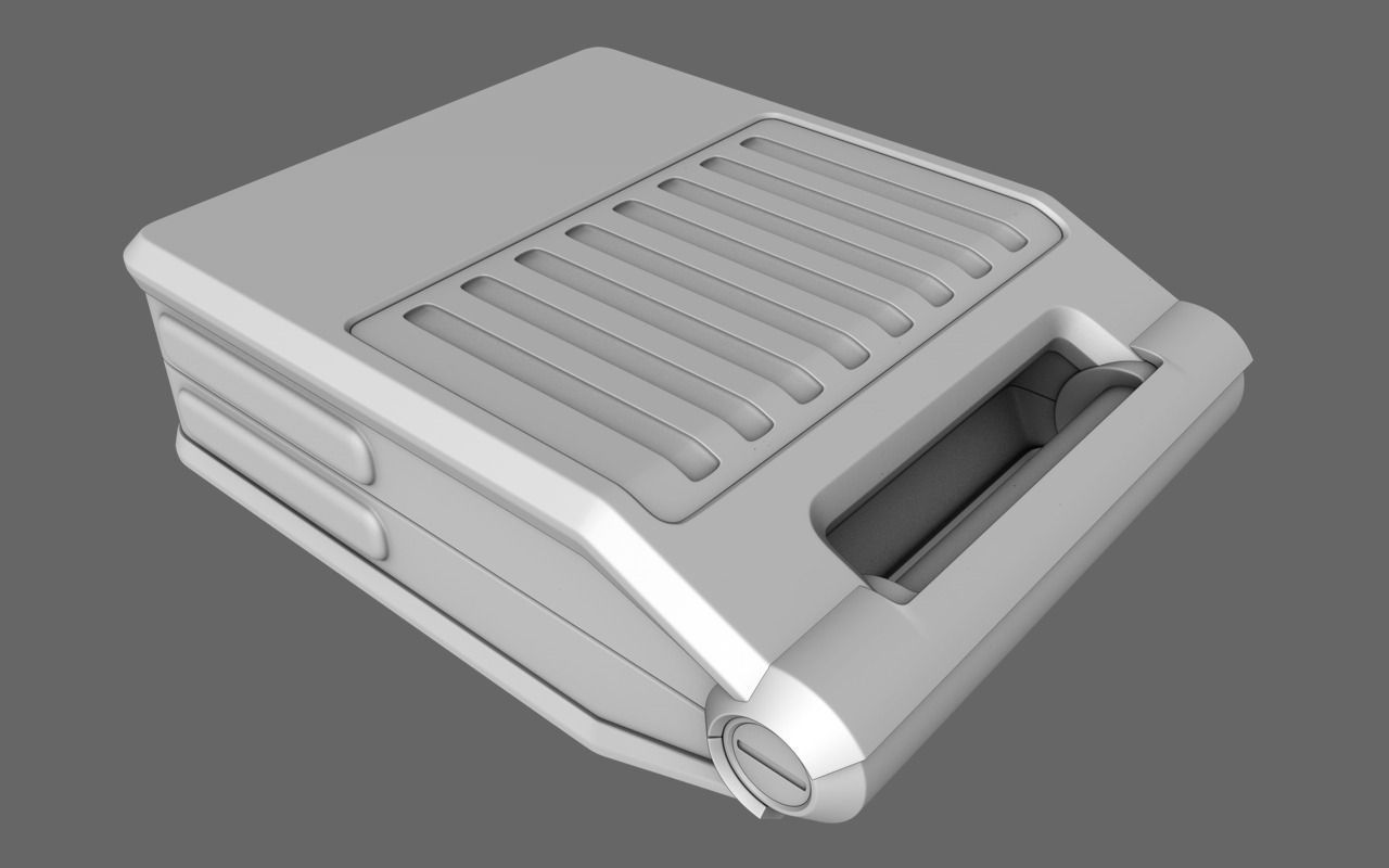Sci-Fi Doctor First Aid Suitcase 3D model_1