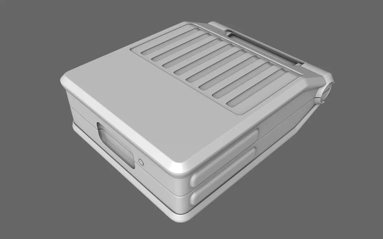 Sci-Fi Doctor First Aid Suitcase 3D model_0