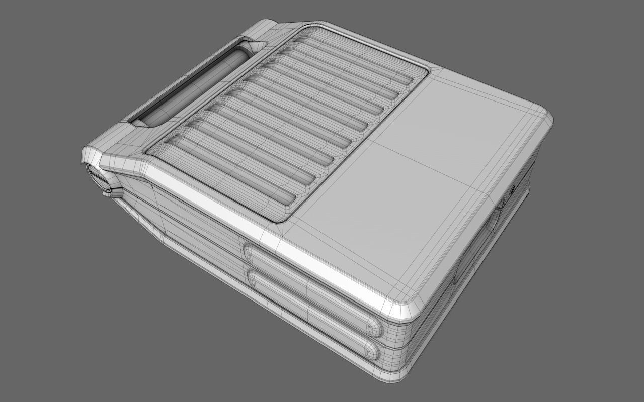 Sci-Fi Doctor First Aid Suitcase 3D model_3
