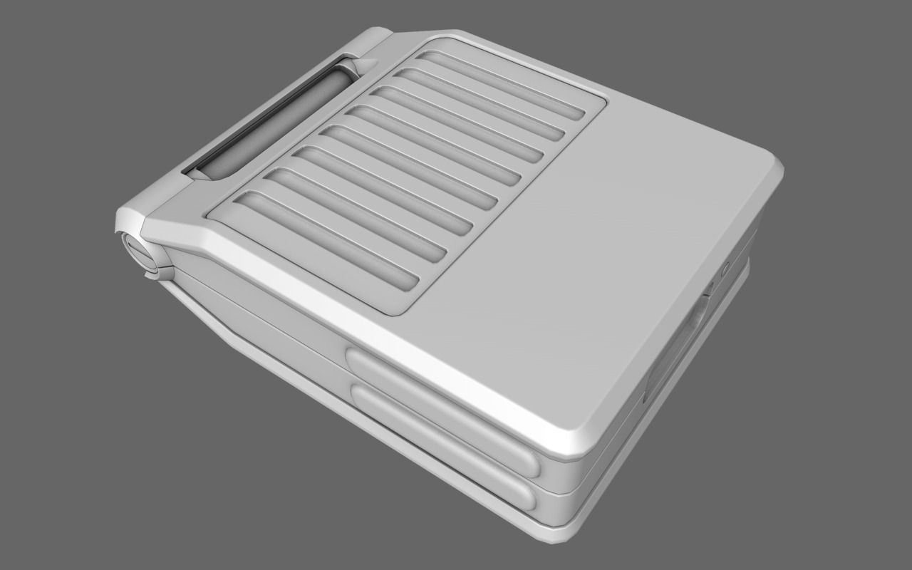 Sci-Fi Doctor First Aid Suitcase 3D model_2