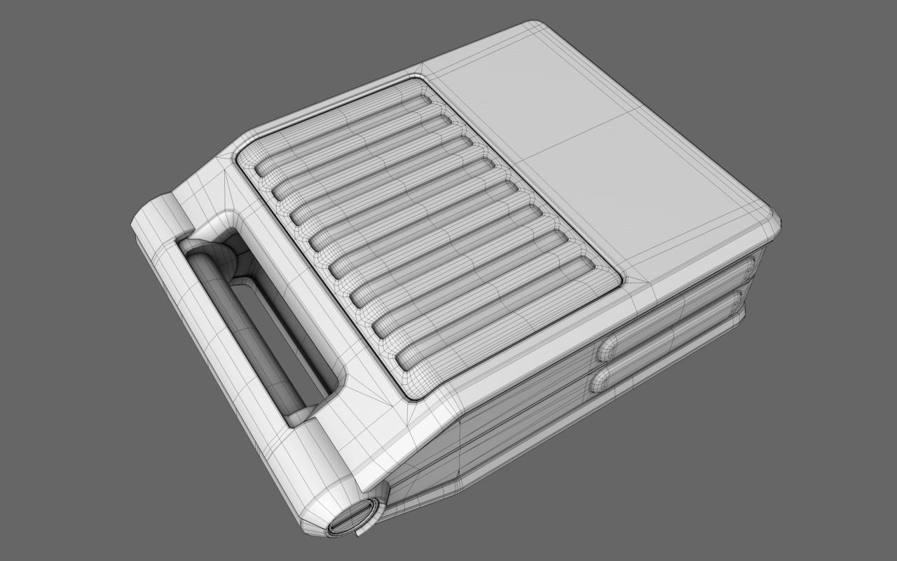 Sci-Fi Doctor First Aid Suitcase 3D model_5