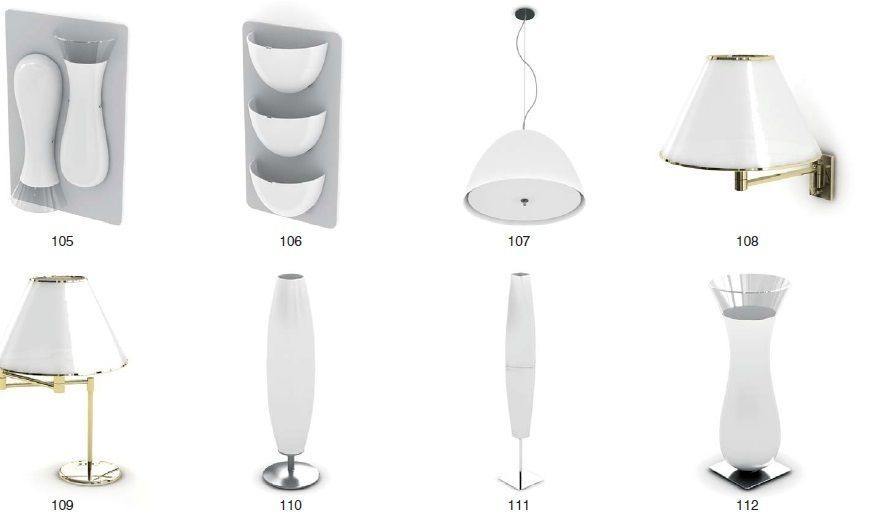 Collection Of lights 117 Models 3D model_13