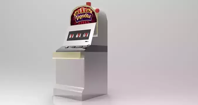 Slot machine - Low poly Low-poly 3D model