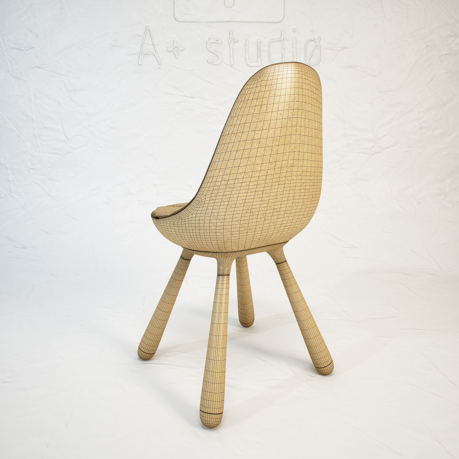 ESTABLISHED AND SONS Tudor chair by Jaime Hayon 3D model_8