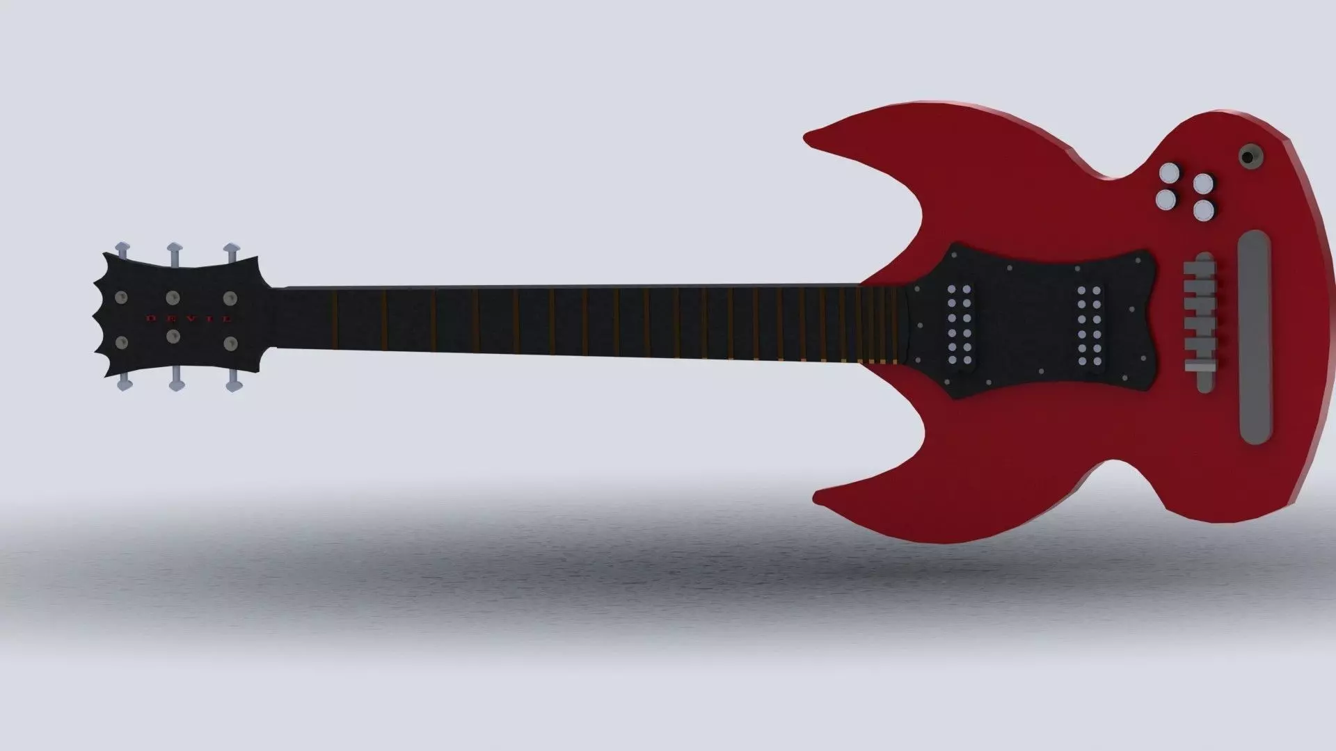 Devil guitare 3D model