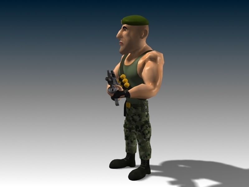 Captain James Low-poly 3D model_4