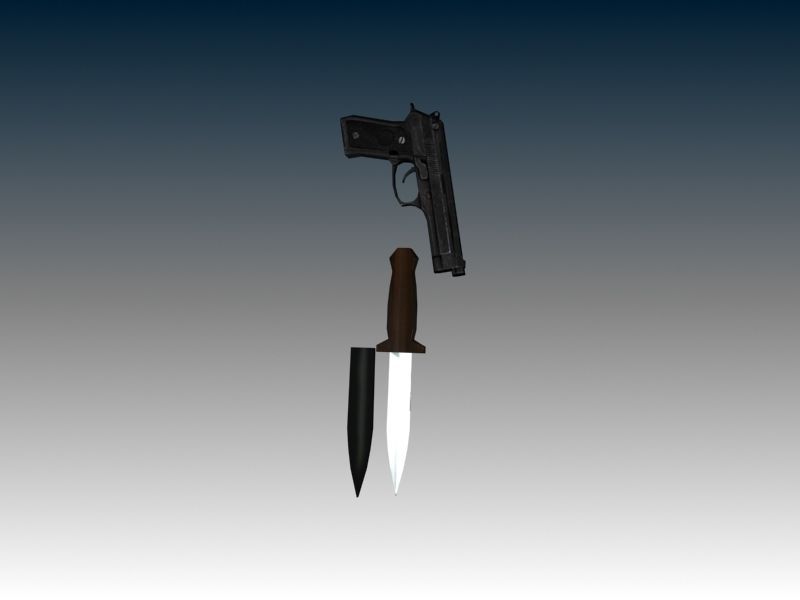 Captain James Low-poly 3D model_16