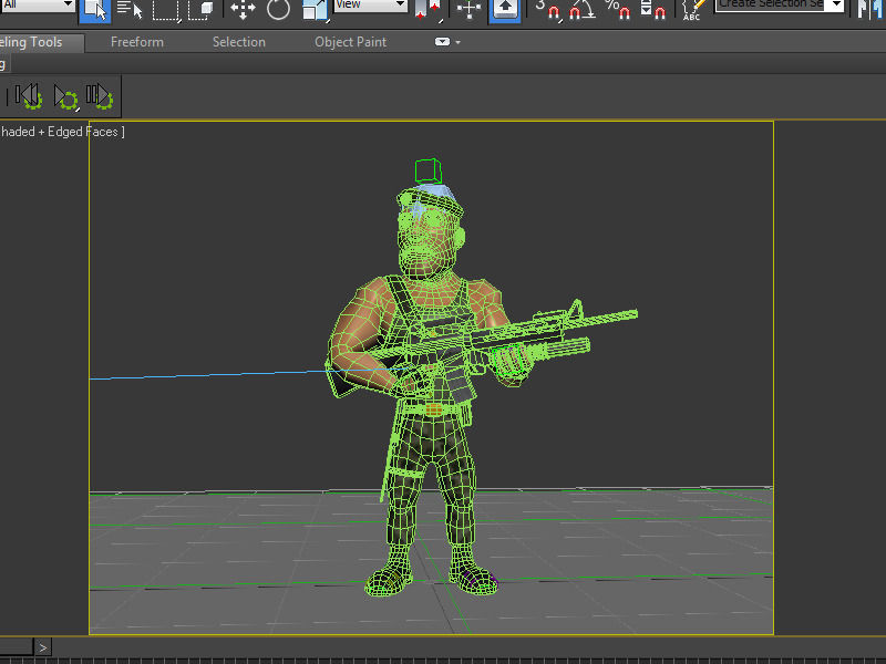 Captain James Low-poly 3D model_15