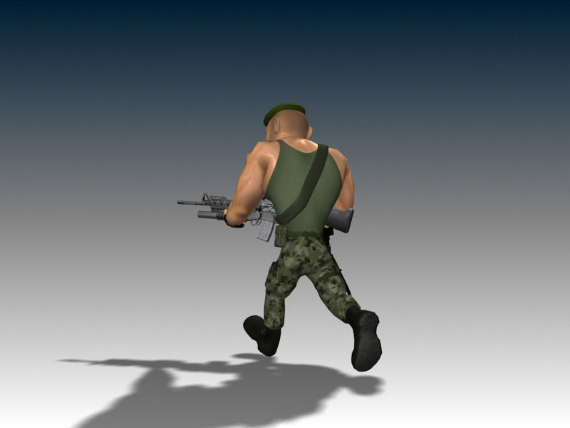 Captain James Low-poly 3D model_11