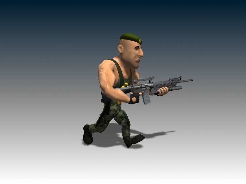 Captain James Low-poly 3D model_6