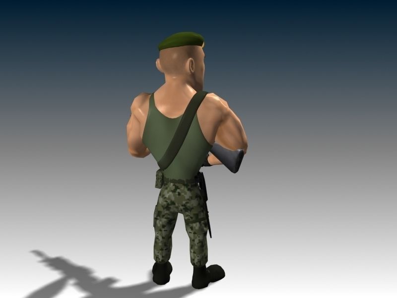 Captain James Low-poly 3D model_5