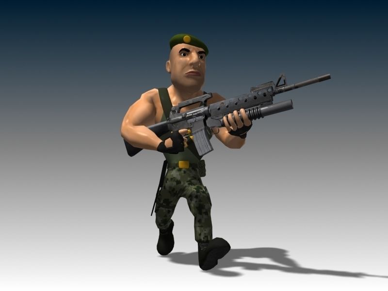 Captain James Low-poly 3D model_10