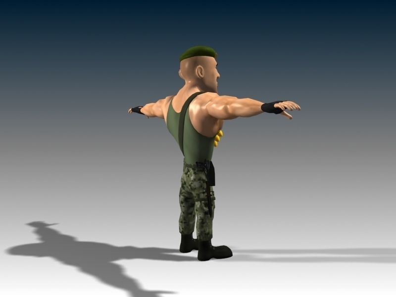 Captain James Low-poly 3D model_13