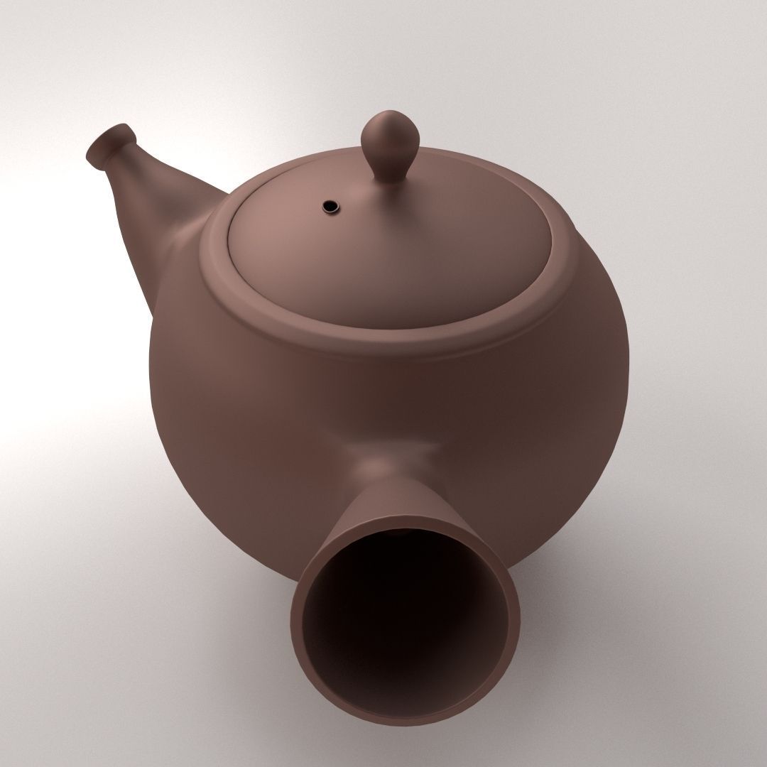 Kyusu Teapot 3D model_2