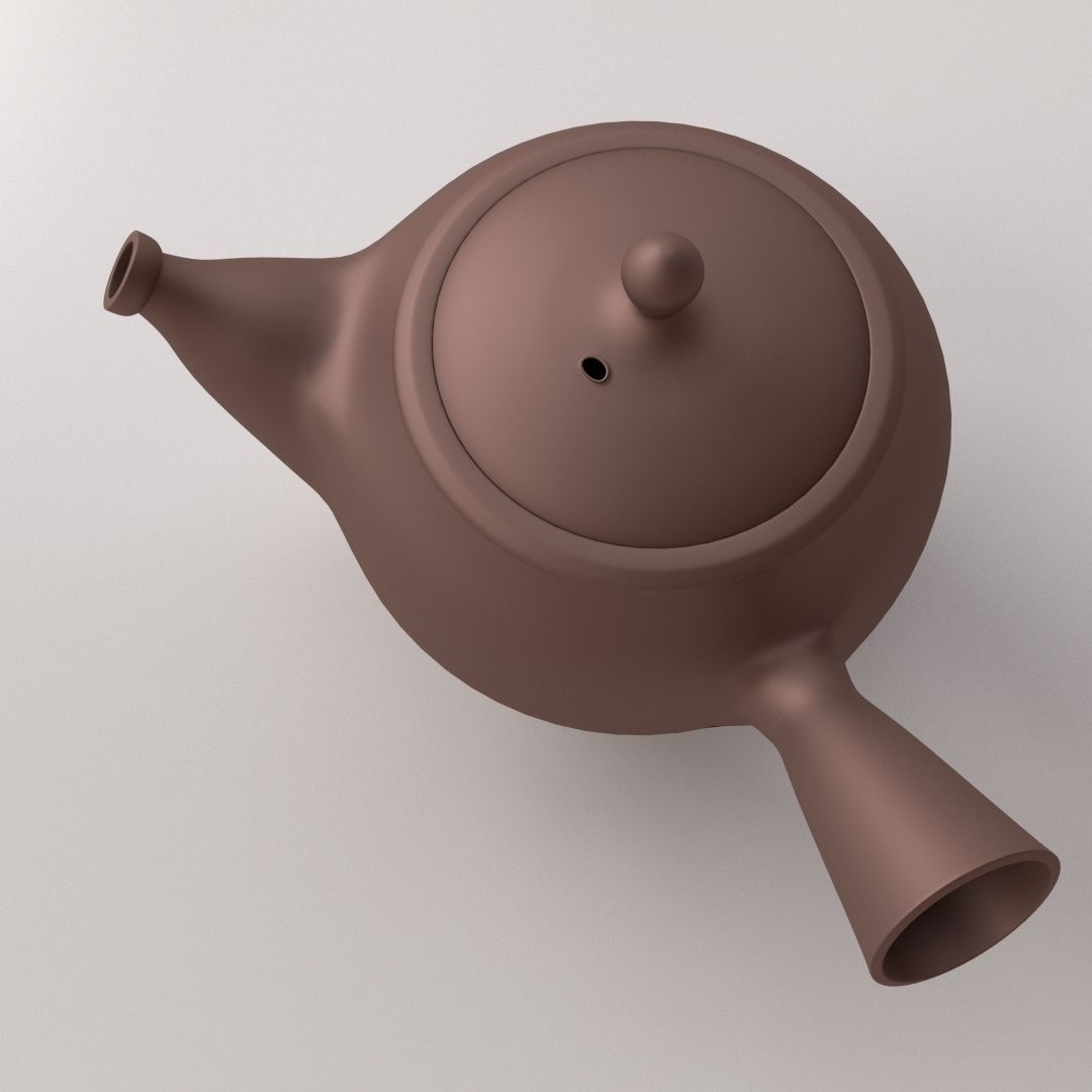 Kyusu Teapot 3D model_1
