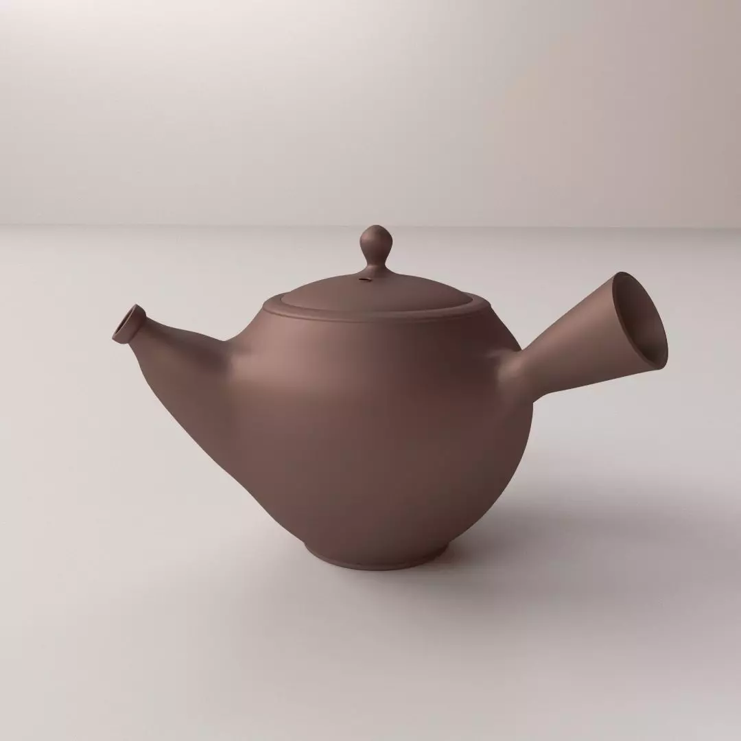Kyusu Teapot 3D model_0