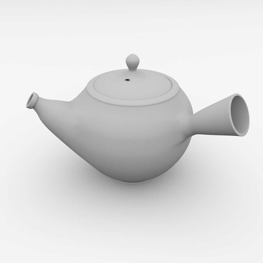 Kyusu Teapot 3D model_3