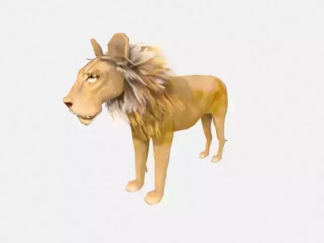 Lion low poly