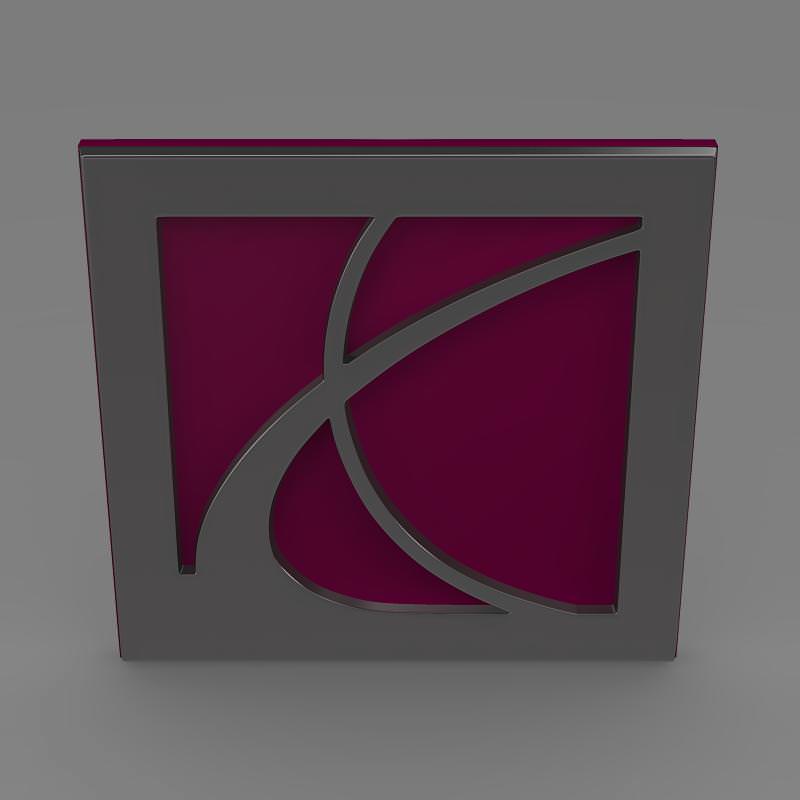 Saturn Logo 3D model_3