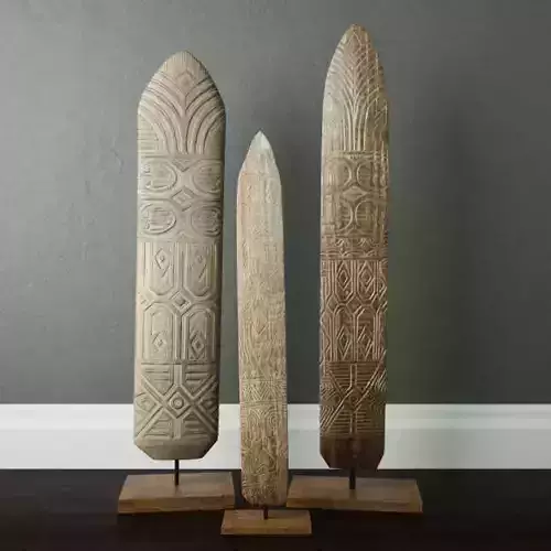 Shields Wood Standing Decoration