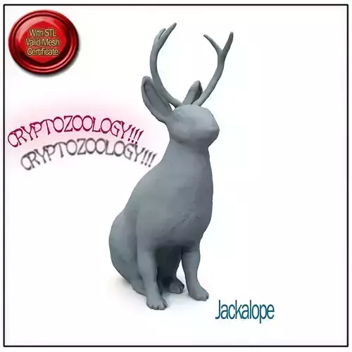 Jackalope Cryptozoology STL Printable 3D print model