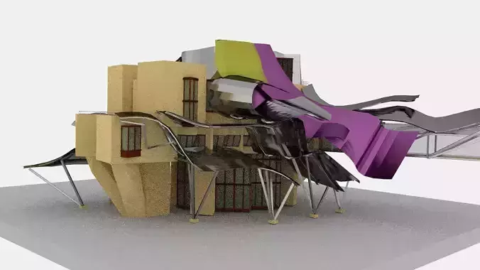 Modern Hotel 3D model