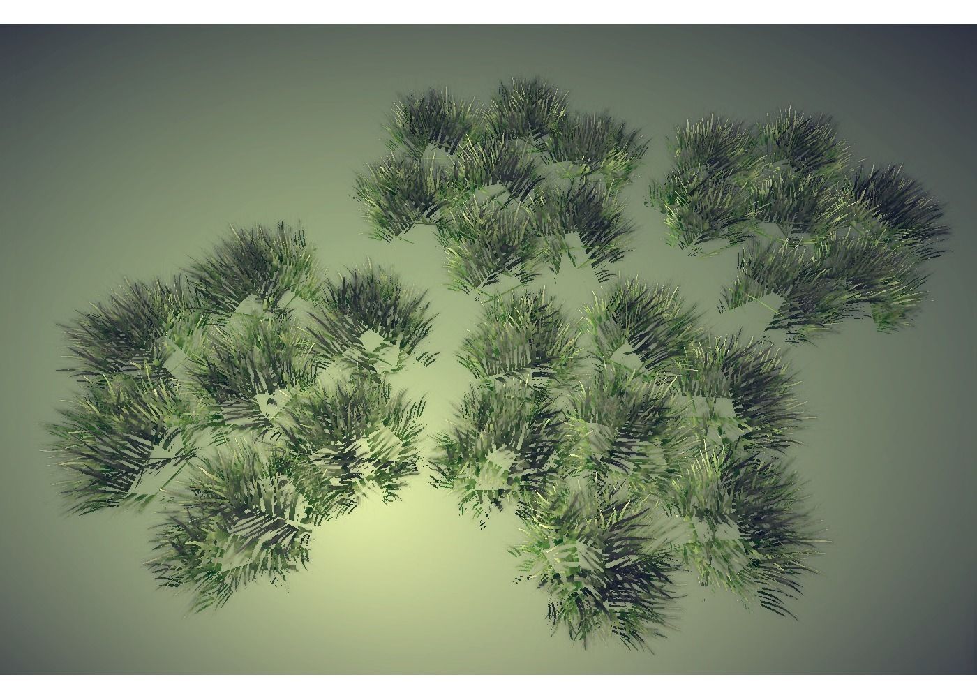 grass Low-poly 3D model_2