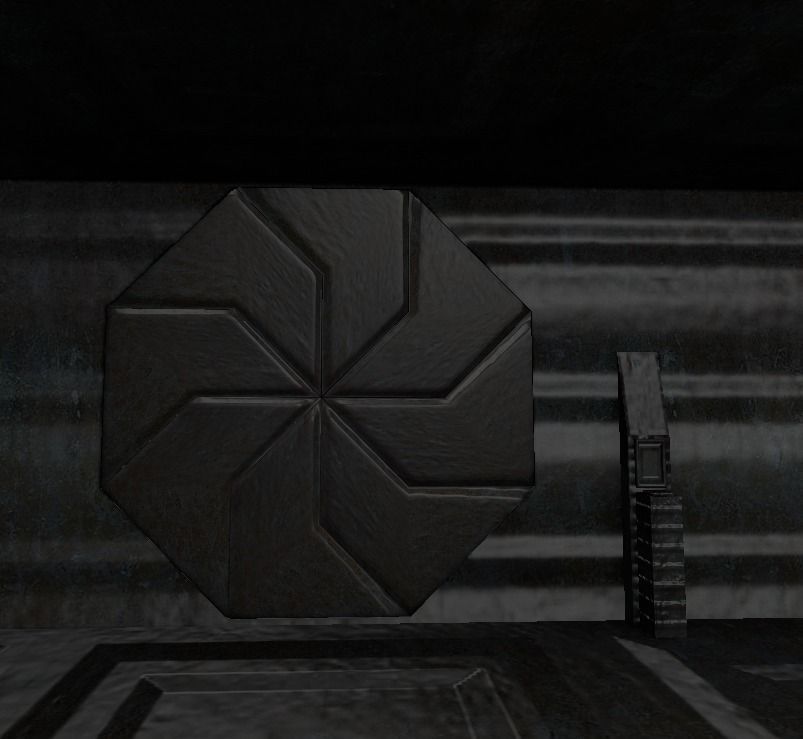 Door component 4 rigged and animated Free low-poly 3D model_9