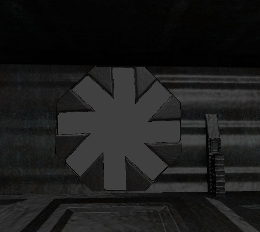 Door component 4 rigged and animated Free low-poly 3D model_7