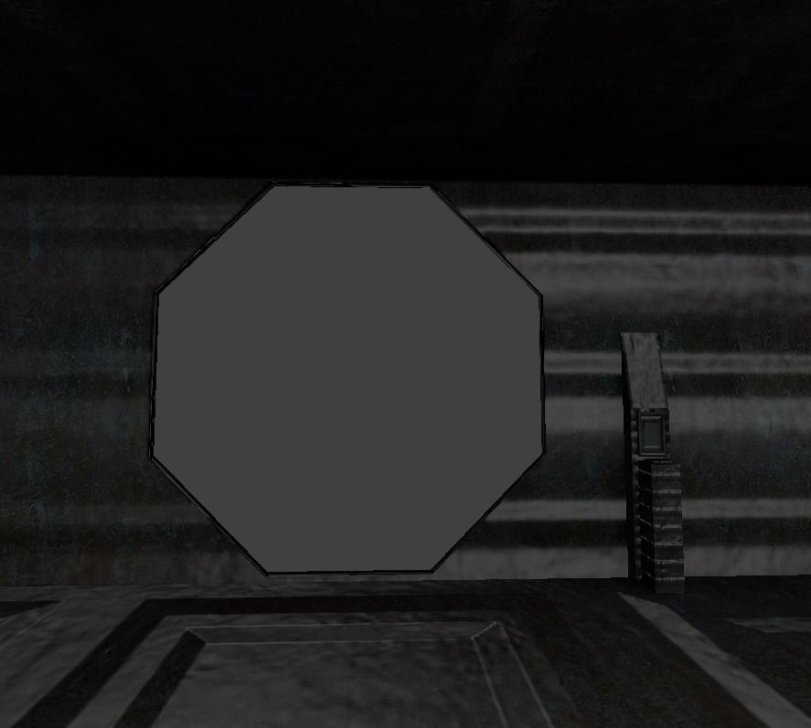 Door component 4 rigged and animated Free low-poly 3D model_5