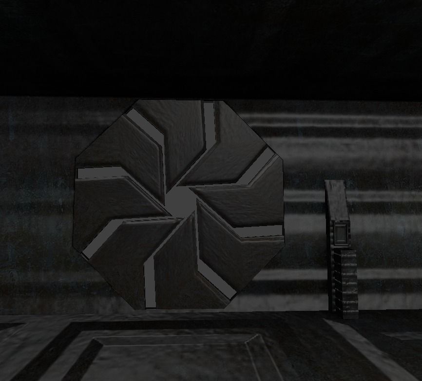 Door component 4 rigged and animated Free low-poly 3D model_8