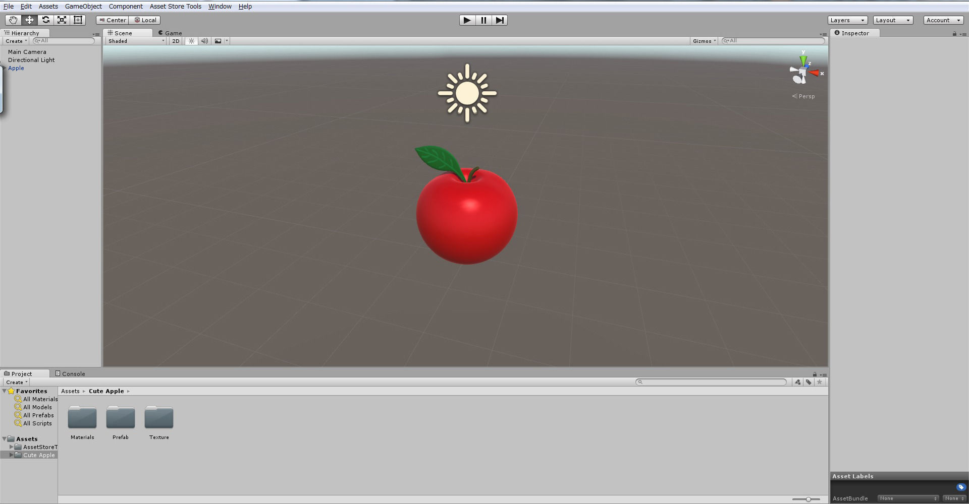 Cute Apple 3D model_1