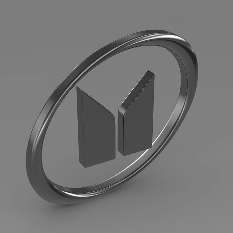 Isuzu Logo 3D model_4