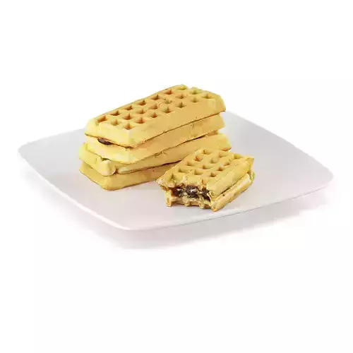 Waffles with filling 3D model