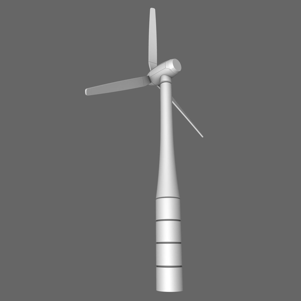 Sci-Fi Wind Turbine Free 3D model_2