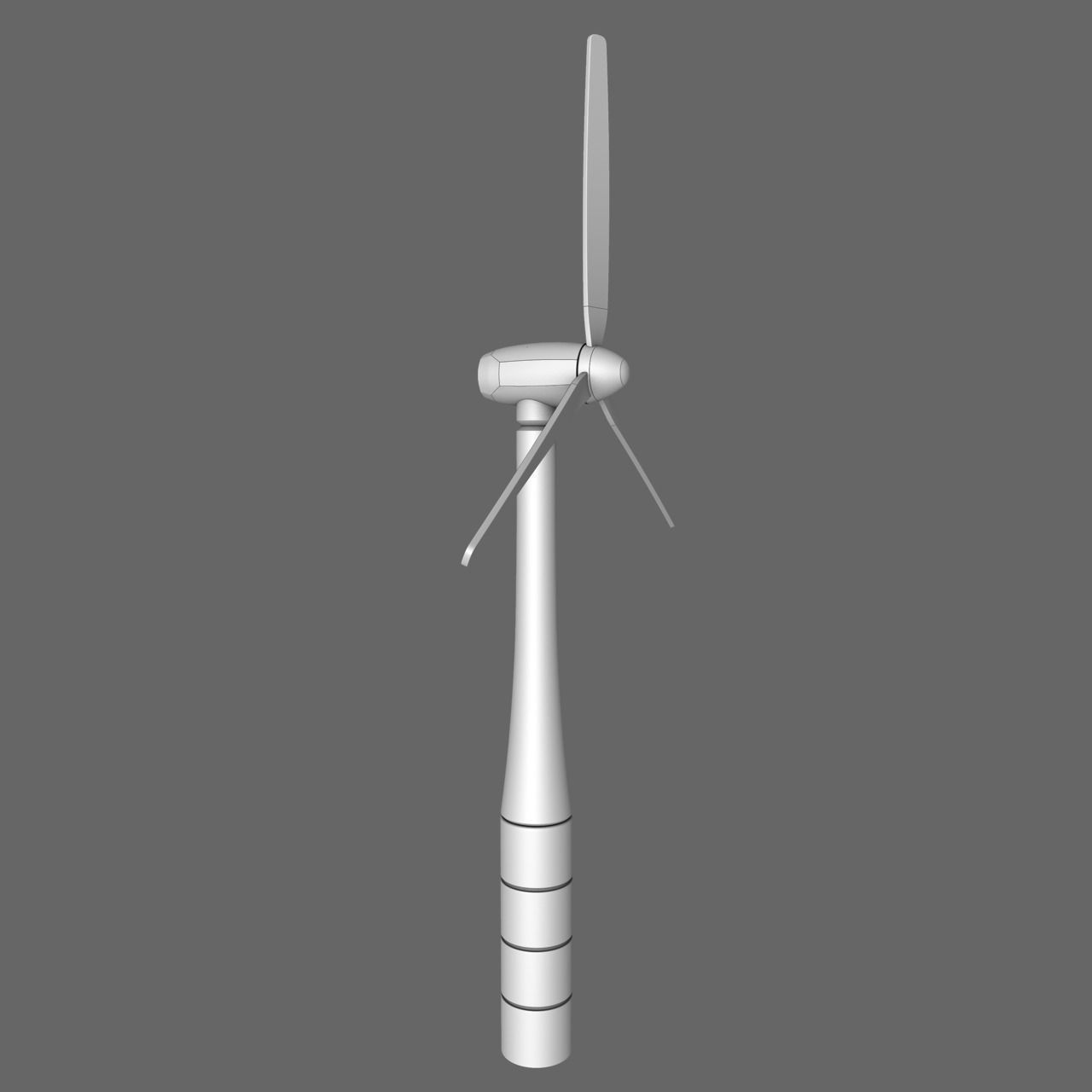 Sci-Fi Wind Turbine Free 3D model_1
