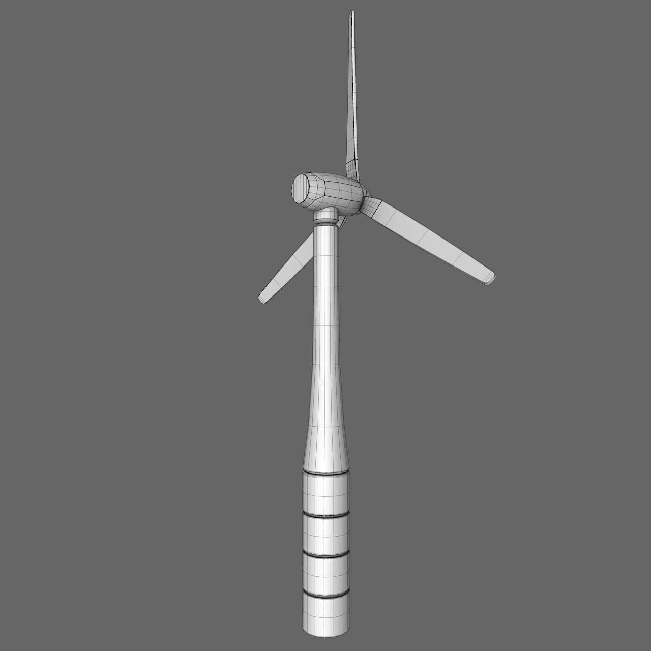 Sci-Fi Wind Turbine Free 3D model_6