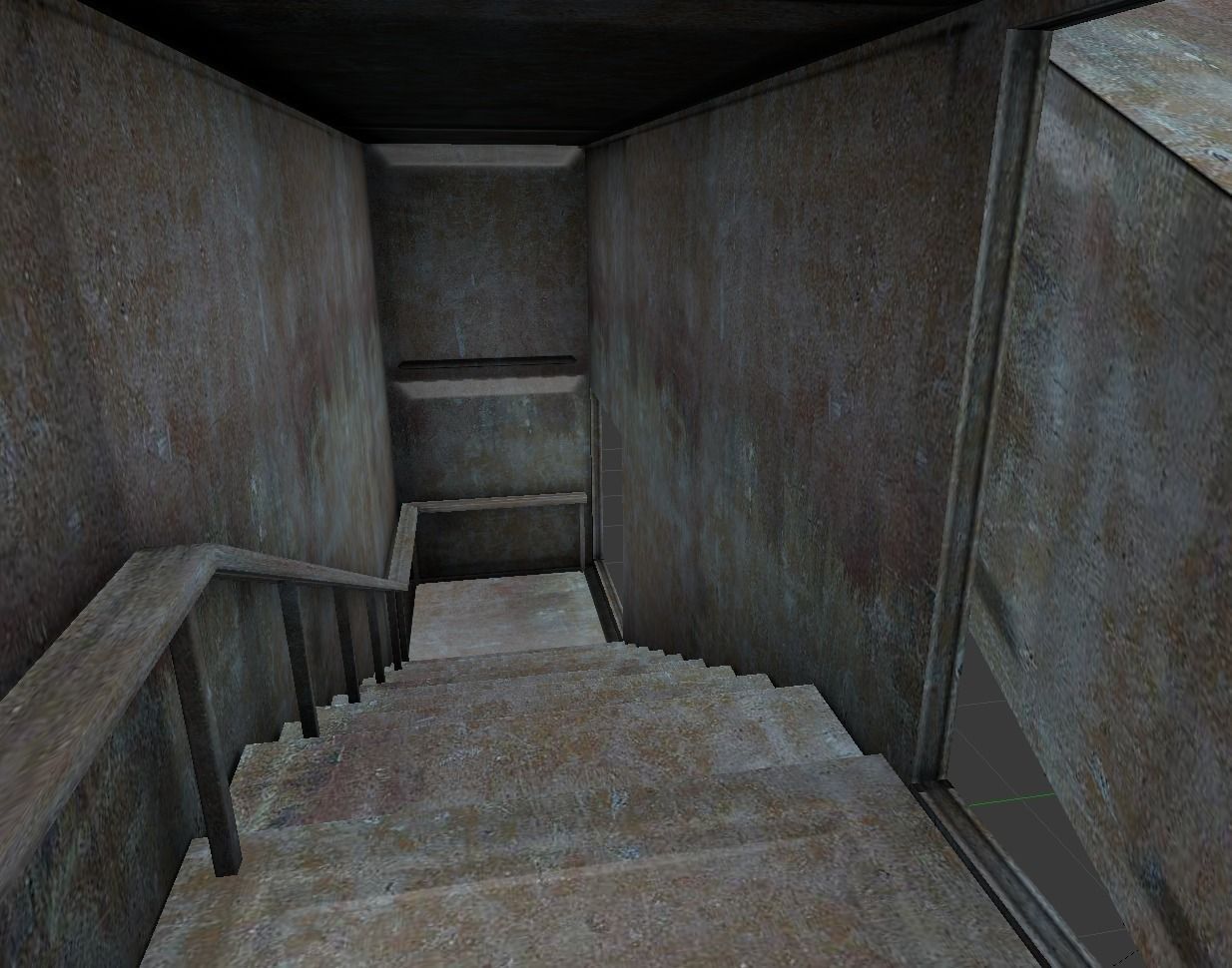 Three stairs components Free low-poly 3D model_11