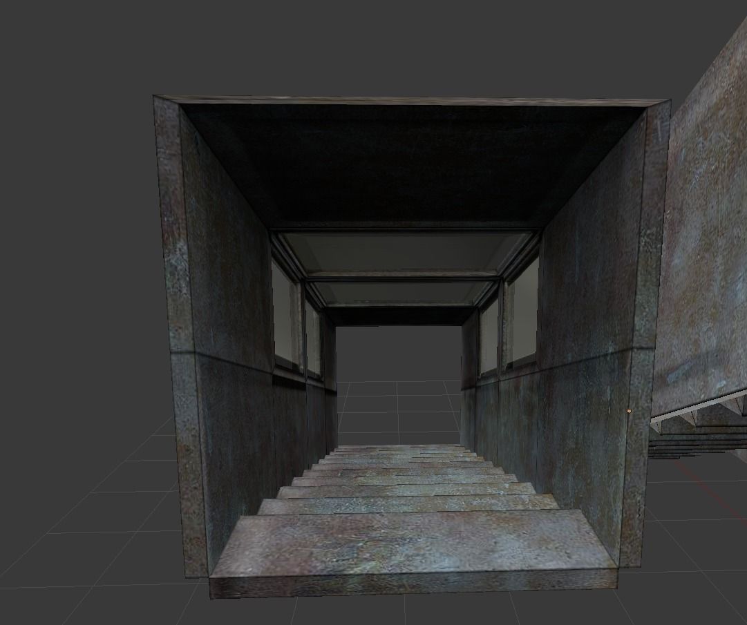 Three stairs components Free low-poly 3D model_5