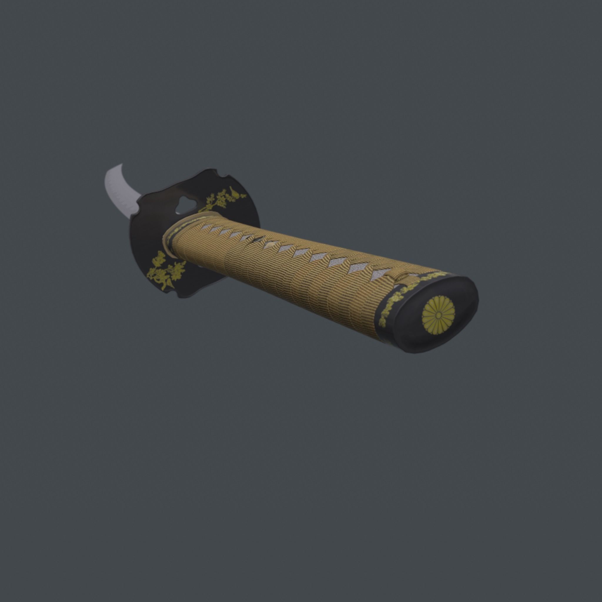 Katana sword 3D model_7