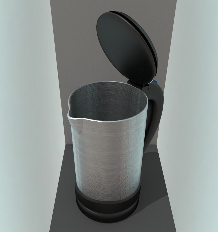 Water boiler rigged Free low-poly 3D model_12