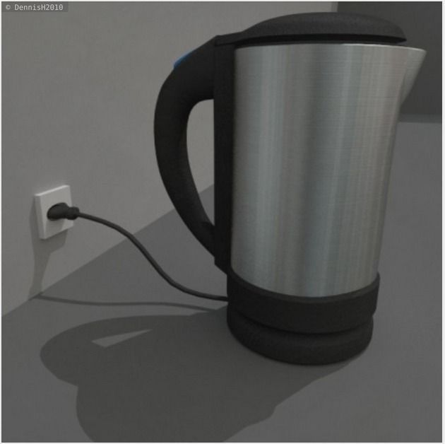 Water boiler rigged Free low-poly 3D model_14